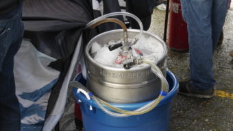 Keg at the Capital Brewfest Saturday.