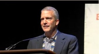 Sen. Dan Sullivan addresses the 2016 AFN on Oct. 21, 2016.