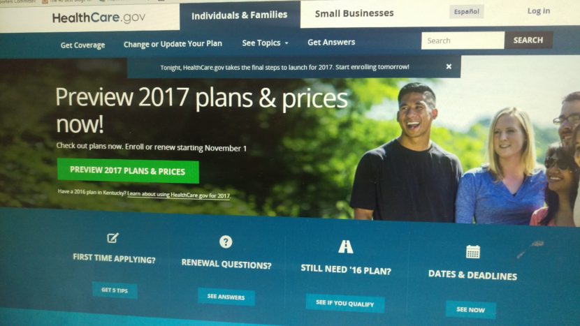 The open enrollment period for the federal health insurance marketplace opens Nov. 1, 2016. (Photo by Josh Edge/APRN)