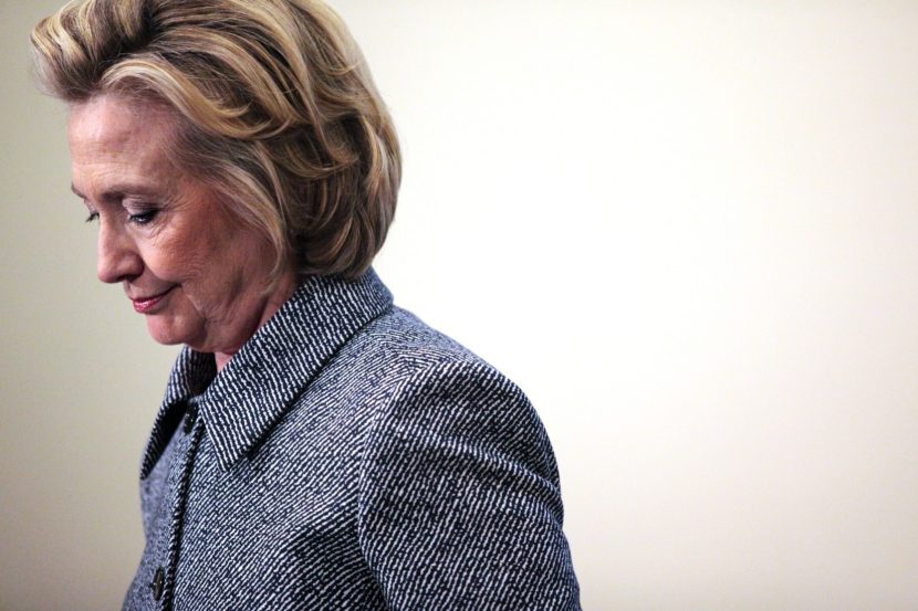 Hillary Clinton speaks to the media after keynoting a Women's Empowerment Event at the United Nations March 10, 2015 in New York City, just days after it was revealed she used a private email server while secretary of state. Yana Paskova/Getty Images