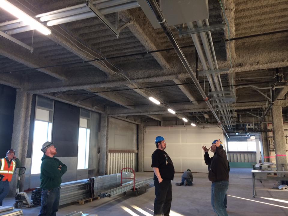 Work continues on the UAF Engineering Building in Oct. 2016. (Photo via UAF Engineering Building Project Facebook Page)