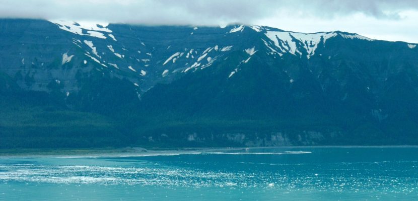 Part of the beach at Icy Cape is seen from the water Aug. 8, 2008. Beach Sands contain gold and garnet, which has industrial uses. (Photo by Sam Beebe/Creative Commons)