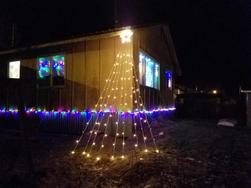 Frank Willis says, so far, it's cost him about $20 extra dollars on his electric bill to keep up the lights. (Photo courtesy of Frank Willis)