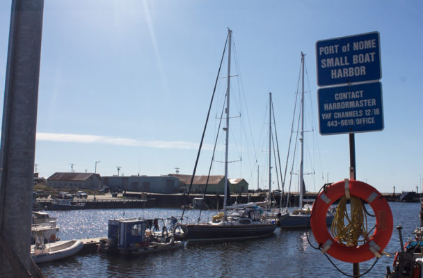 The Port of Nome Small Boat Harbor. (Photo by Lauren Frost/KNOM)