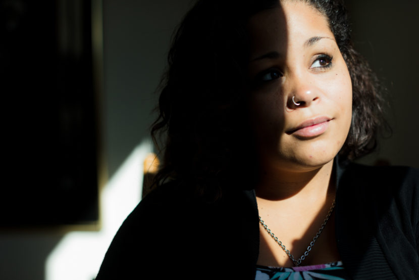 Kara Salim, 26, got out of the Marion County, Indiana, jail in 2015 with a history of domestic-violence charges, bipolar disorder and alcoholism — and without Medicaid coverage. As a result, she couldn't afford the fees for court-ordered therapy. Philip Scott Andrews for KHN