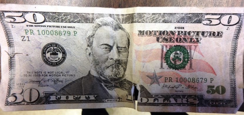 The front of a fake $50 bill found in one of nine incidents of fake or counterfeit currency in circulation. (Photo courtesy Juneau Police Department)