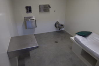 A typical room in the Johnson Youth Center detention unit.