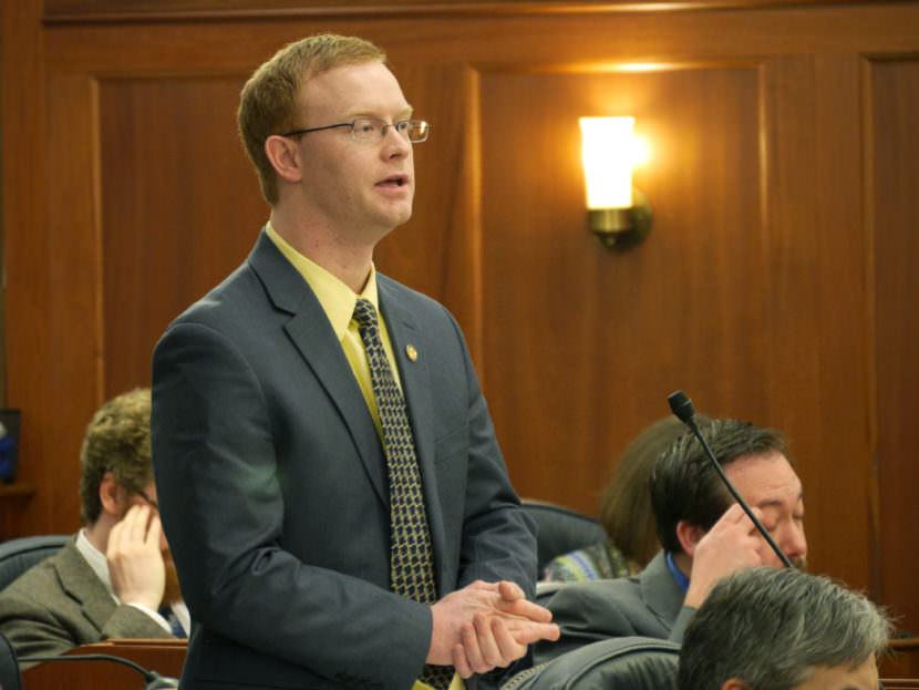 Rep. David Eastman, R-Wasilla, during a House floor session, March 1, 2017. (Photo by Skip Gray/360 North)