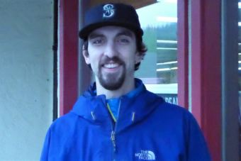 Corey Mahar outside Western Auto Marine in Juneau.