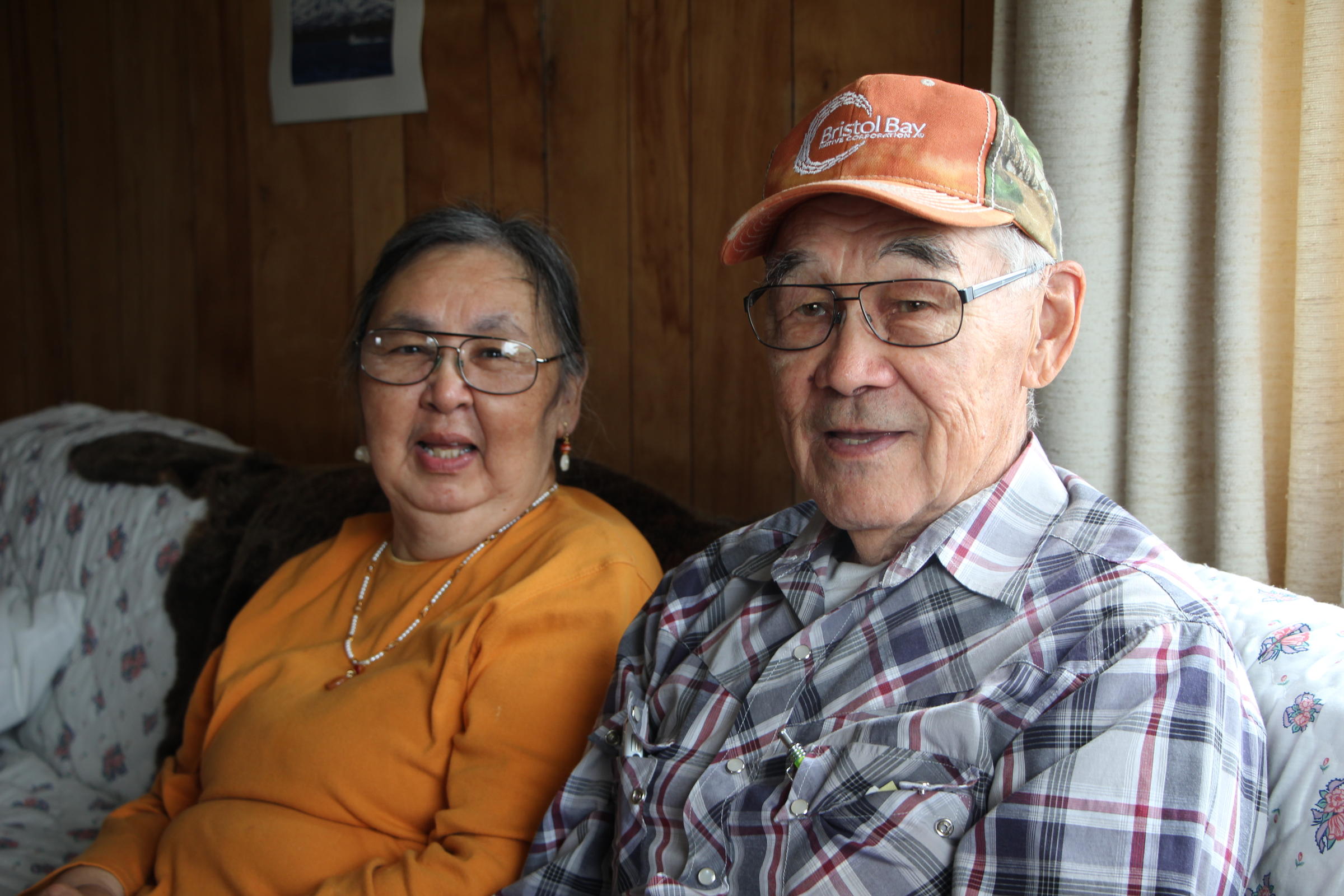Paul and Nattie Boskoffsky have lived in Egegik for many years. (Photo by Nick Ciolino/KDLG)