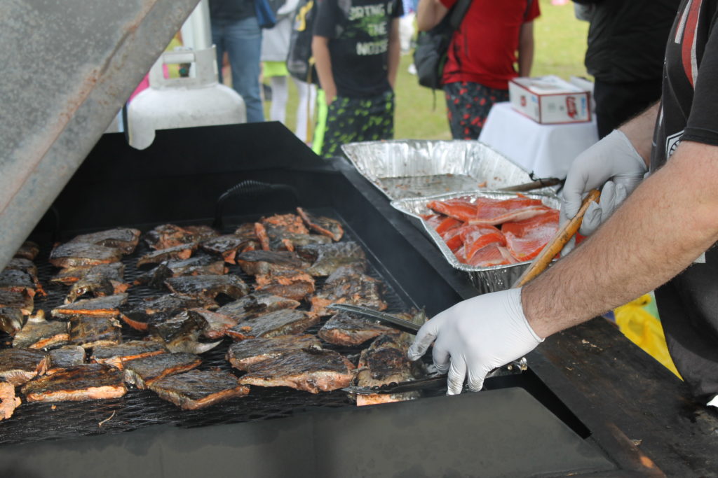 Grilled salmon. (Photo by Henry Leasia/KHNS)