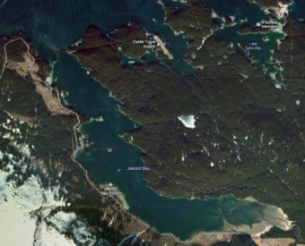 Jakolof Bay map