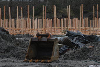 Construction for the indoor gun range is underway at 1720 Crest St. near the Juneau International Airport.