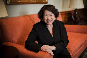 Supreme Court Justice Sonia Sotomayor spoke with NPR in December at the Supreme Court in Washington, D.C. Kainaz Amaria/NPR