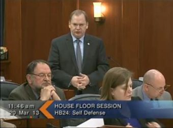 Representative Mark Neuman speaks on why he put his name on the bill.