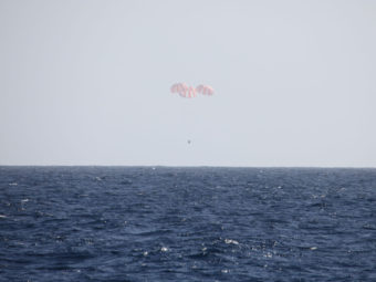 Splashdown of SpaceX Dragon on Tuesday. SpaceX