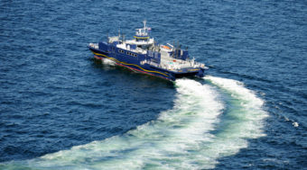 The M/V Susitna in sea trials in the waters near Ketchikan, Alaska September 7th 2010.