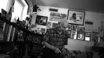 Howard Lincoln, 82, lives in the village of White Mountain in Alaska. Lincoln served with the U.S. Army in Korea, where he was seriously wounded in combat and received a Purple Heart. He recently suffered two minor strokes and now "visits" a doctor over a video link, part of a growing trend in the VA. David Gilkey/NPR