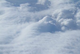 Clouds blanket Pavlof Volcano on May 21, 2013 / Courtesy of Mitch Johnson