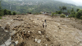 Flash floods followed heavy rains in northern India in September. AFP/Getty Images