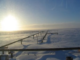 A natural gas line near Barrow