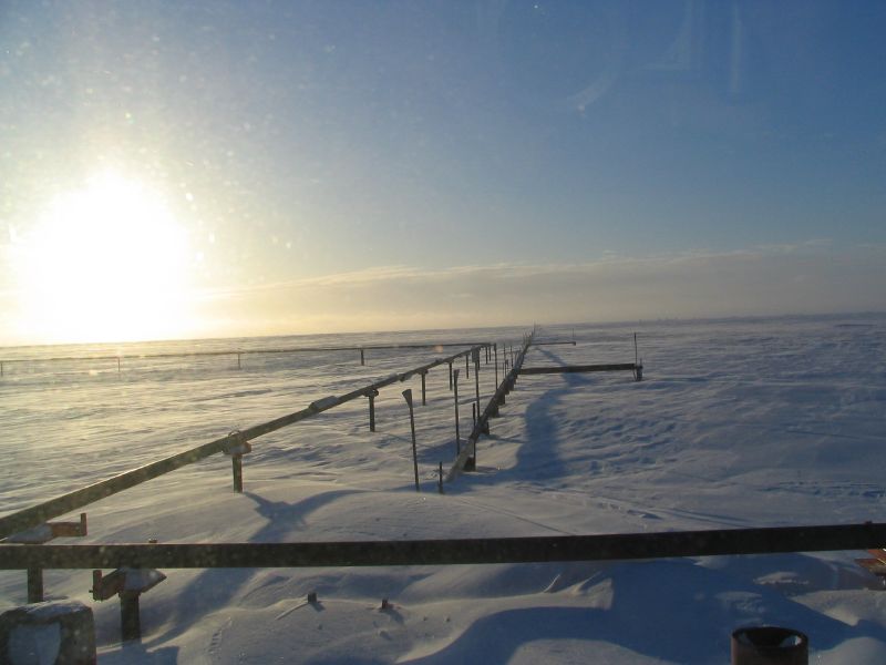 A natural gas line near Barrow