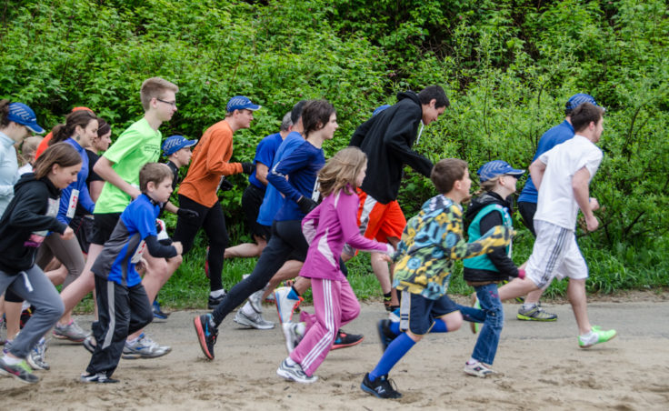 More than a 100 participants ran or walked the course.