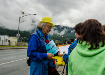 Volunteers also collected signatures during the Fourth of July parade.