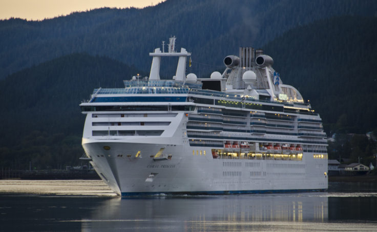 A princess cruise ship in Juneau. (Photo by Heather Bryant/KTOO)