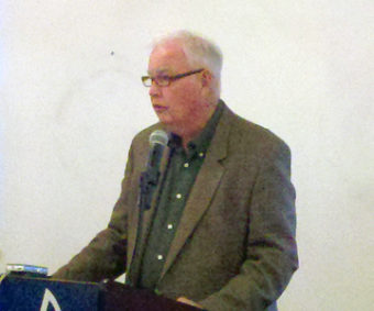 Former Gov. Frank Murkowski spoke to the Juneau Chamber of Commerce on Thursday, Sept. 19.