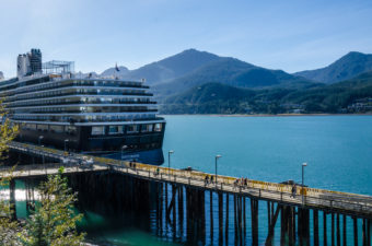 The Oosterdam is the last scheduled cruise ship of the season.