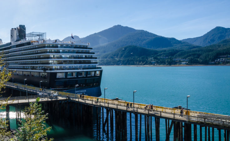 The Oosterdam is the last scheduled cruise ship of the season.