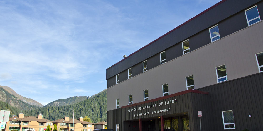 The Alaska Department of Labor and Workforce Development building in Juneau. (Photo by Heather Bryant/KTOO)