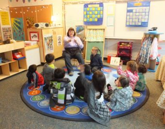 Tanya Roust leads a class at the Gastineau Community School.