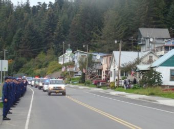 Hoonah slain officer funeral procession