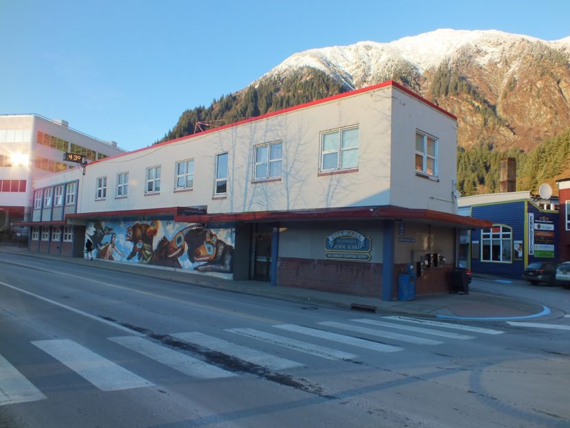 Juneau City Hall sunny winter day