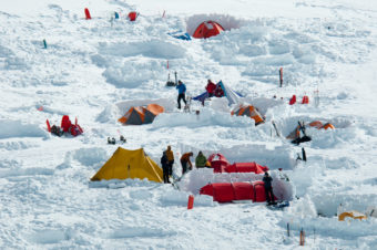 2010 Denali base camp. (NPS Photo/Kent Miller)
