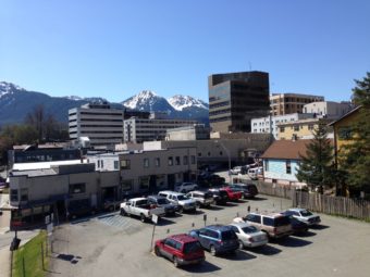 North Franklin parking lot