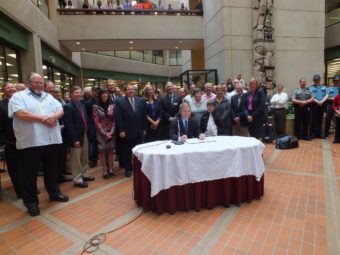 PERS TRS bill signing