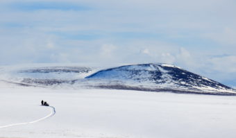 The treeless country in Alaska’s Arctic north of the Brooks Range. Researchers think cold air temperature may be the biggest factor preventing trees from growing on the North Slope. (Photo by Ned Rozell)