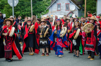 Grand Entrance to Celebration. (Photo by Heather Bryant/KTOO)