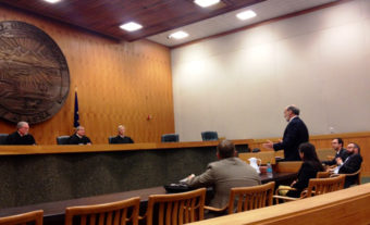 The Alaska Supreme Court heard arguments on the Pebble Initiative yesterday. (Alexandra Gutierrez/Alaska Public Media)