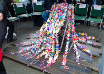 Origami cranes