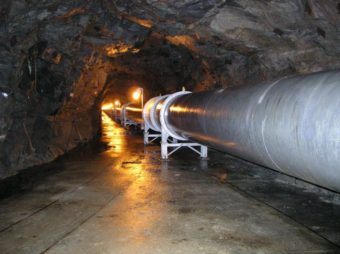 Piping at the Tyee Lake Plant. (Photo courtesy seapahydro.org)