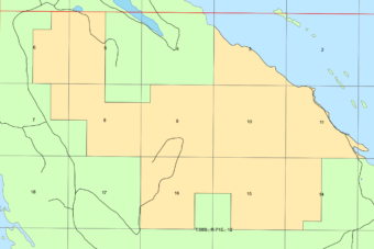 4,595 acres of land on Kuiu Island is designated for economic development as part of the Sealaska Land Bill. (Screenshot courtesy Senate Energy Committee)