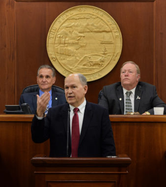 Bill Walker State of State (Photo by Skip Gray/360North)