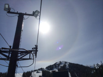 Sun halo at Black Bear