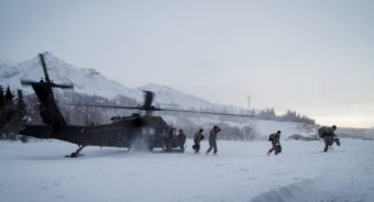 Soldiers from 12 countries and units all over the United States convened to discuss tactics, programs, and pedagogy on training military forces for operating in extreme cold environments. (Photo: Zachariah Hughes/ KSKA)