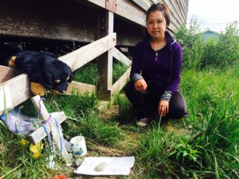 Kerri Tall, of Chevak, started the Facebook page "Justice for Roxanne Smart." (Photo by Daysha Eaton/KYUK)