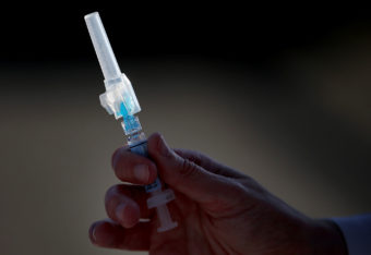 The Centers for Disease Control and Prevention recommends annual flu vaccination for people 6 months and older. Justin Sullivan/Getty Images